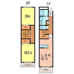 メゾントーマ安城の物件間取画像